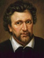 Ben Jonson, portrait by Abraham Blyenberch, c1617